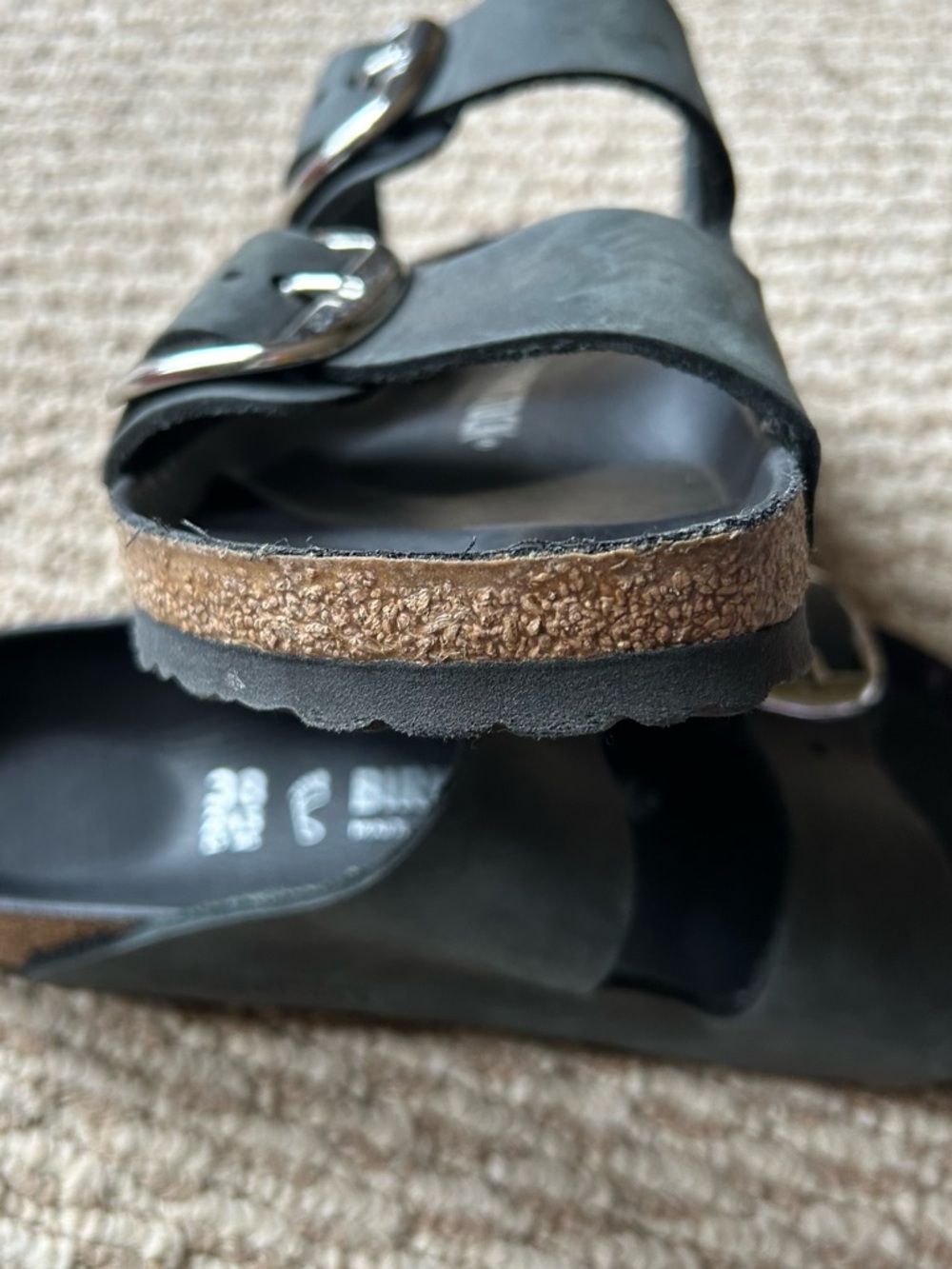 Birkenstock Black Arizona EVA Slip-On Sandals size 7.5-8 - Picture 12 of 12